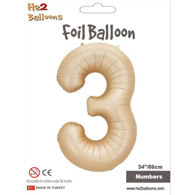 Number 3 Caramel 34 inch - 1