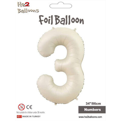 Number 3 Cream 34 inch - 1