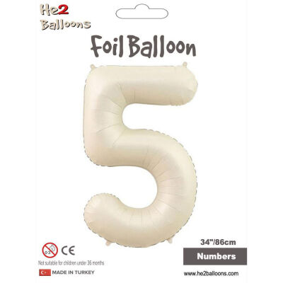 Number 5 Cream 34 inch - 1