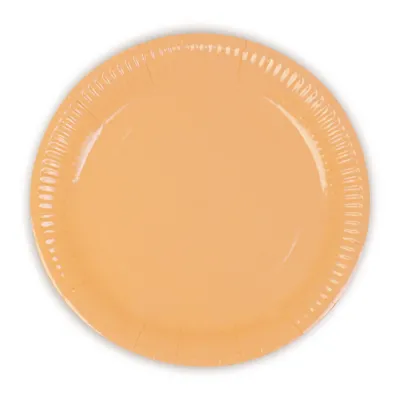 Orange Pastel Paper Plates - 1