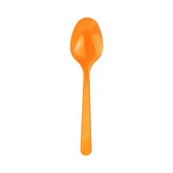 Orange Plastic Spoons - 2