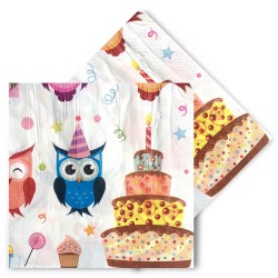 Owls Paper Napkins - 