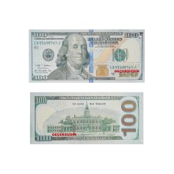 Oyuncak Kağıt Para100 USD - Kikajoy