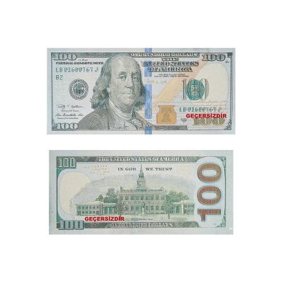 Oyuncak Kağıt Para100 USD - 1