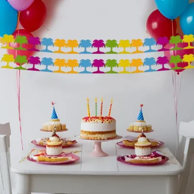 Paper Garland Decorations - Palm Tree - 1