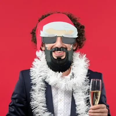 Santa Clause Parti Gözlüğü - 1