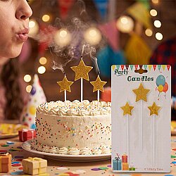 Party Candles - Gold Stars - 1