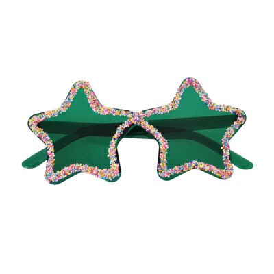 Party Glasses - Green Star - 2