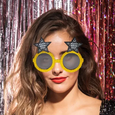 Party Glasses - Happy Birthday Star - 1
