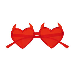 Party Glasses - Red Witch Heart - 2