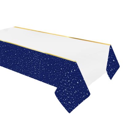 Party Time Plastic Table Cover Navy Blue - 2
