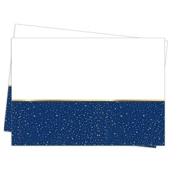Party Time Plastic Table Cover Navy Blue - 3