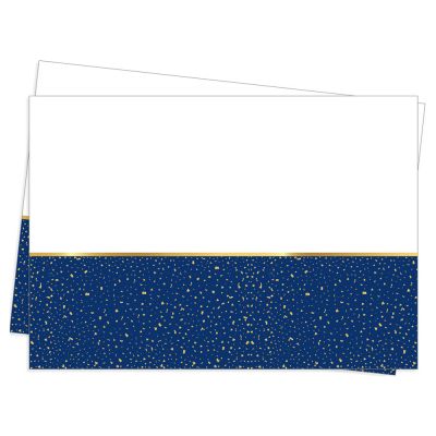 Party Time Plastic Table Cover Navy Blue - 3