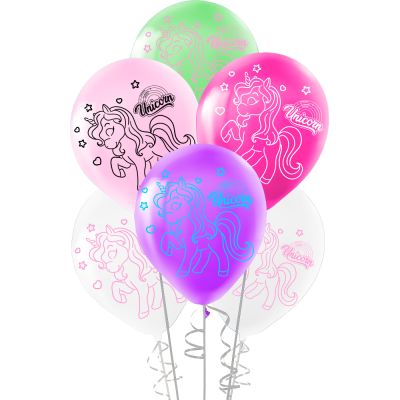 Baby Unicorn Baskılı Pastel Balon 12