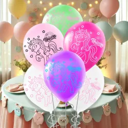 Baby Unicorn Baskılı Pastel Balon 12