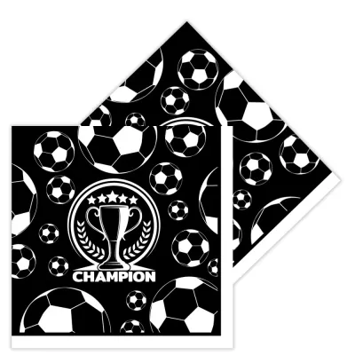 Champion Siyah Beyaz Peçete - 2