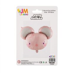 Pembe Fare Şekilli Folyo Balon - 2