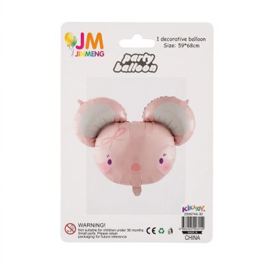 Pembe Fare Şekilli Folyo Balon - 2