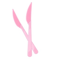 Pink Plastic Knives - 1