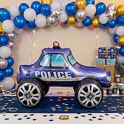 Polis Arabası Şekilli 4D Folyo Balon - 1