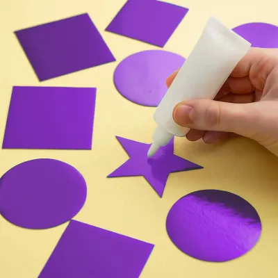 Purple Metallic Construction Paper - 1