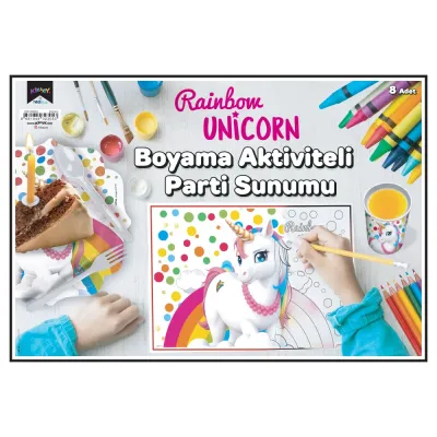 Rainbow Unicorn Coloring Placemat - 1