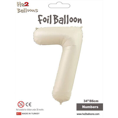 7 Rakam Krem Folyo Balon 34