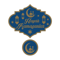 Ramazan Kapı & Duvar Süsü -No:1- (Lacivert) - 2
