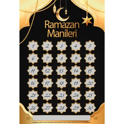 Ramazan Manileri Etkinlik Tablosu - 1