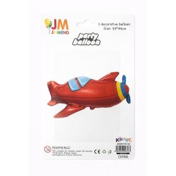 Red Airplane Foil Balloon - 2