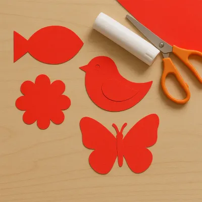 Red Construction Paper - 1
