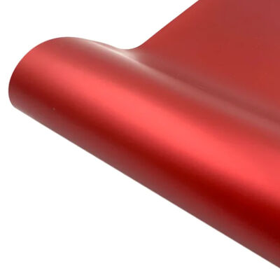 Red Matte Metallic Wrapping Paper - 1