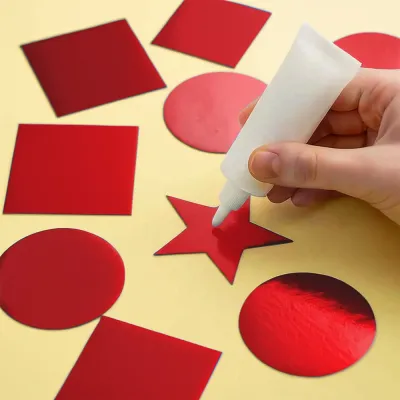 Red Metallic Construction Paper - 1