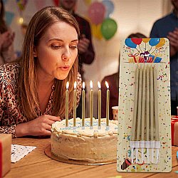 Retro Birthday Candles - Gold - 1