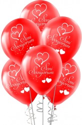 Seni Seviyorum Baloons 12