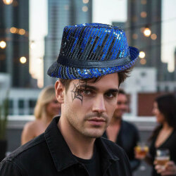 Sequin Fedora Hat - 1