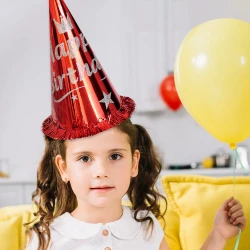 Simli Happy Birthday Şapka - 1