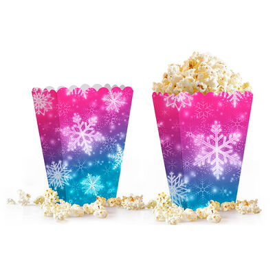 Snowflakes Popcorn Boxes - 1