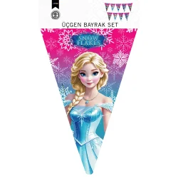Snowflakes Üçgen Flama Süsleme Seti - 1
