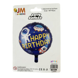 Space Astronaut Happy Birthday Foil Balloon - 2