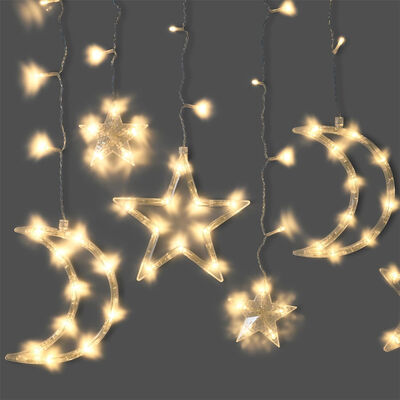 Stars Moon LED Curtain Lights - 3
