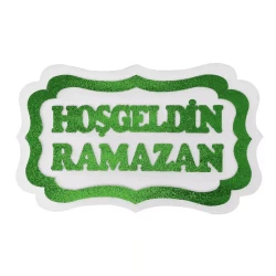 Hoşgeldin Ramazan Strafor Süs 30x47 cm - 4
