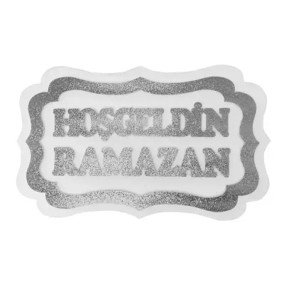 Hoşgeldin Ramazan Strafor Süs 30x47 cm - 5
