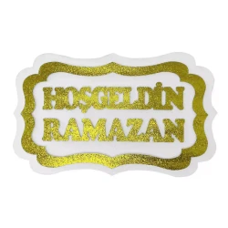 Hoşgeldin Ramazan Strafor Süs 30x47 cm - 3