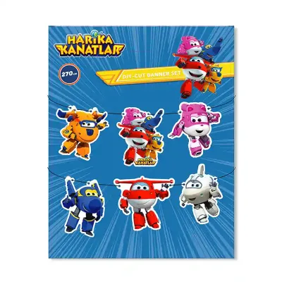 Super Wings Paper Die Cut Banner Set - 1