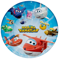 Super Wings Paper Plates - Kikajoy