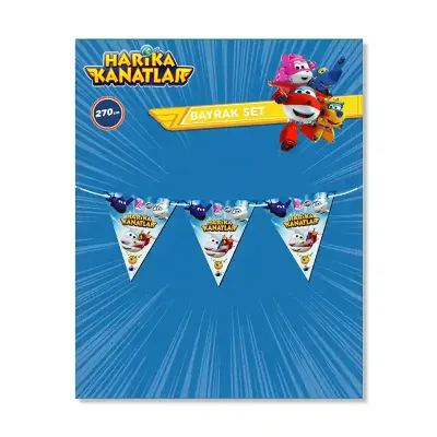 Super Wings Triangle Flag Banner - 1