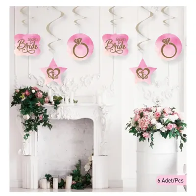 Team Bride Paper Swirl Decoration - 1