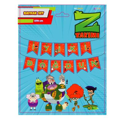 Team Z İyi Ki Doğdun Paper Letter Banner - 1