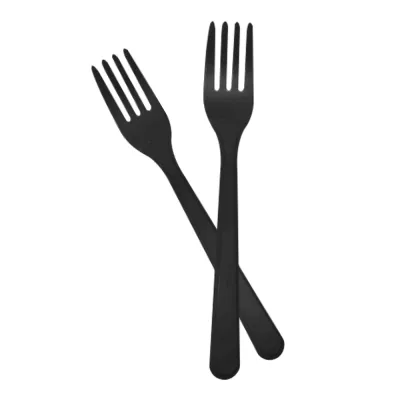 Siyah Plastik Çatal - 1